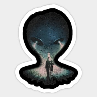 Roswell X Files Sticker